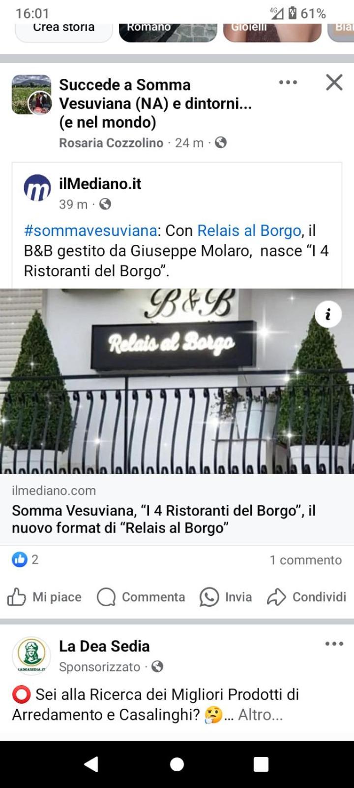 Relais Al Borgo Panzió Somma Vesuviana Kültér fotó